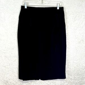 JULIE DUROCHE AFTER FIVE Vintage Black Velvet Skirt Womens L Lined‎ Zipper